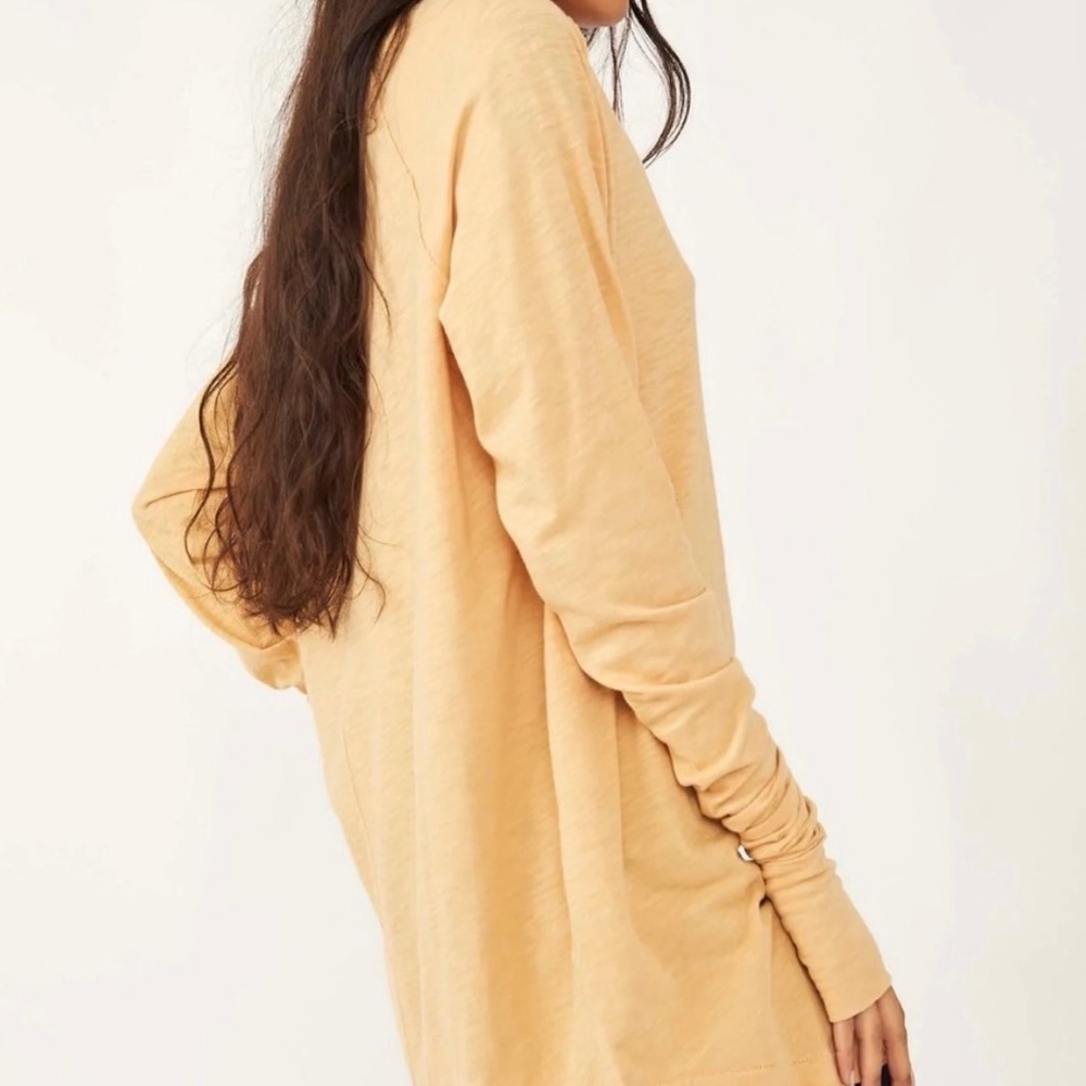 New Free People Velvet Sands Arden Tee - New winter tee with tags on relaxed fit